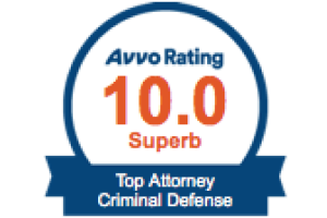 Avvo Rating 10 Top Attorney Criminal Defense - Badge